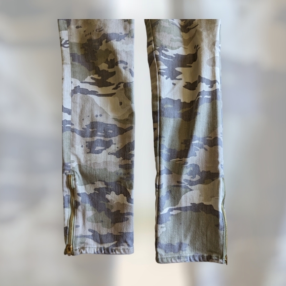 Ramy Brook Kate Mid Rise Skinny Camo Jeans - Picture 2 of 6